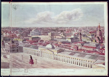 Panorama de Moscou, représentant le grand magasin 